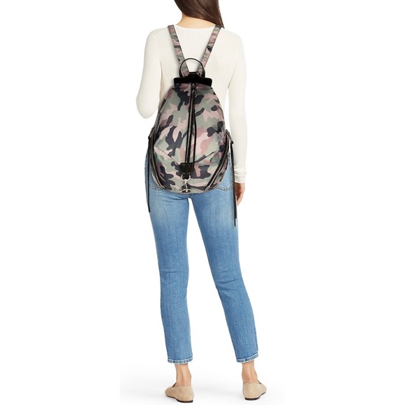 Gently used Rebecca Minkoff Julian Camo-Print Backpack - Picture 1 of 6
